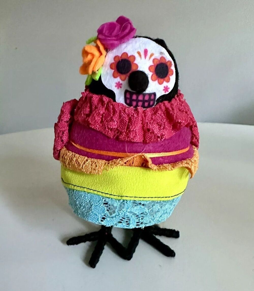 New RARE Halloween 2020 TARGET Bird Featherly Friends AMOROSA Día De Muertos NwT